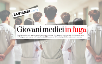 Giovani medici in fuga, la sanità rischia l’implosione entro tre anni. Valerio Tomaselli, Vice Segretario Regionale Anaao Assomed Piemonte, La Stampa ed. Asti