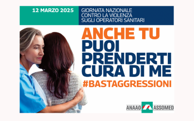 12 marzo. Anche tu puoi prenderti cura di me. #Bastaggressioni